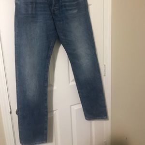 NWT Men’s G star 3301 tapered medium indigo jeans